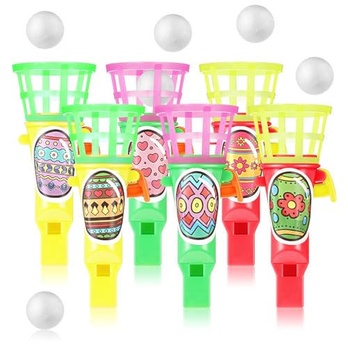 Harrycle 7 Stück Ostern Mini Klicken und Fangen Spiele und Osterei Aufkleber Set Lustige 8,5 cm Fangballspiele für Weihnachtsstrumpf Partytüten Füllung Unisex Erwachsene Belohnung, Mehrfarbig von Harrycle