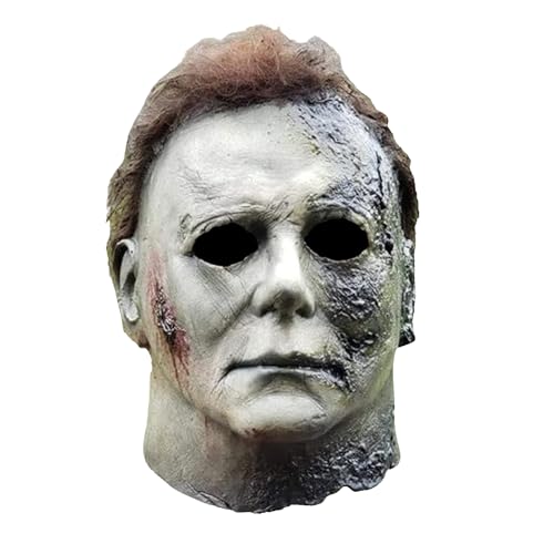 Harsever Halloween Michael Myers Maske Erwachsene Scary Creepy Horror Mask für Halloween, Kostümpartys & Horrorfans (B) von Harsever