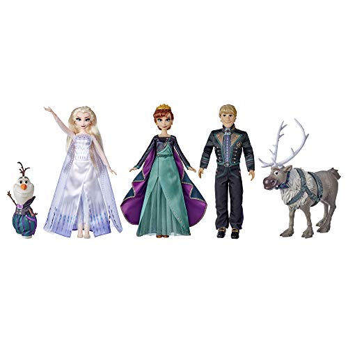 Disney Die Eiskönigin 2 Das große Eiskönigin II Finale Set, Anna, Elsa, Kristoff, Olaf und Sven mit Outfits und Accessoires, ab 3 Jahren[Exklusiv bei Amazon] von Disney