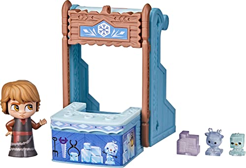 Disney Die Eiskönigin 2 Twirlabouts Serie 1, Verwandlungsset Kristoff mit Schlitten/Shop, Kristoff Puppe und Accessoires von Disney