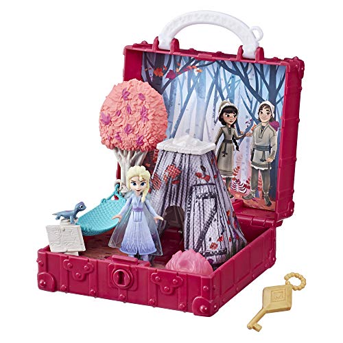 Disney Eiskönigin Pop-Up Abenteuer Der verzauberte Wald Spielset mit Griff, inklusive ELSA Puppe, Spielzeug zum Disney Film Die Eiskönigin 2 von Disney Frozen