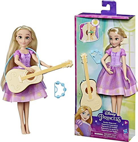 Hasbro Disney Prinzessinnen Prinzessin Rapunzel Modepuppe und Gitarre mit Farbwechsel, Spielzeug für Kinder ab 3 Jahren, F3379EU6, Multi von Hasbro Disney Prinzessinnen