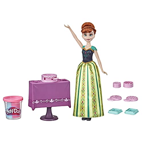 Hasbro Disney Die Eiskönigin Annas Tortenzauber, Play-Doh Kuchen-Spielset und Modepuppe, Multi, F3526 von Disney Frozen