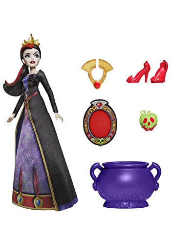 Disney Schurkin Die böse Königin Modepuppe, Accessoires und Kleidung, Disney Prinzessin Spielzeug für Kinder ab 5 Jahren - Exklusiv bei Amazon von Disney