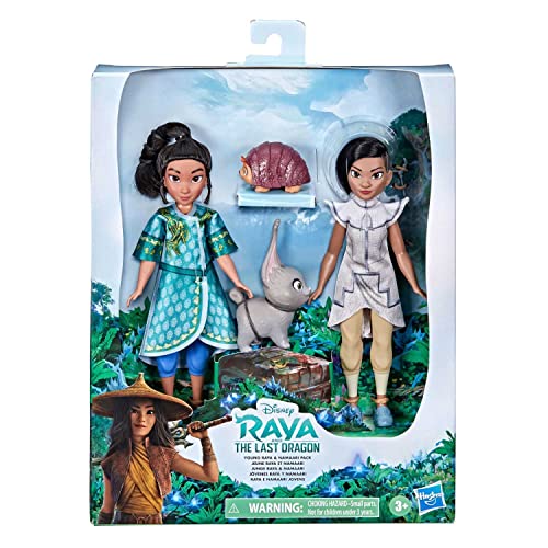 Hasbro Disney Prinzessinnen Raya und der letzte Drache Junge Raya und Namaari Modepuppen 2er-Pack, Modepuppen Outfits, Spielzeug für Kinder ab 3 Jahren, Mehrfarbig, F11935L0 von Hasbro