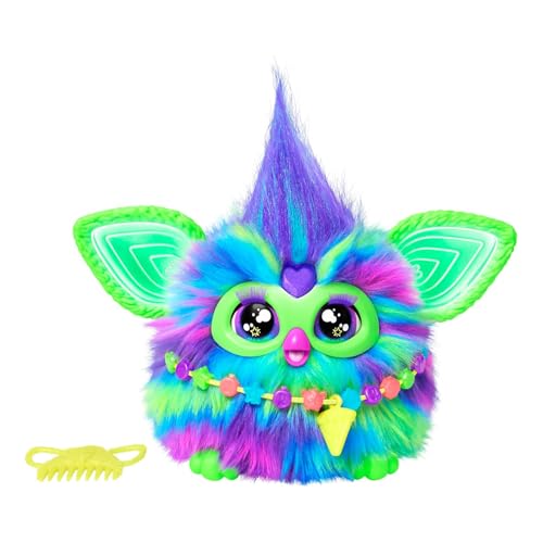 Furby Galaxy, leuchtet im Dunkeln, interaktives Plüschspielzeug - italienische Version von Hasbro Furby