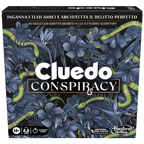 Cluedo Conspiracy Brettspiel für Erwachsene und Jugendliche ab 14 Jahren Strategiespiel mit geheimen Identitäten für 4-10 Spieler von Hasbro Gaming