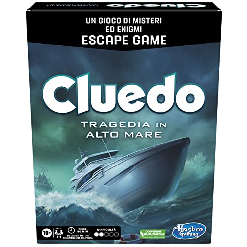 Cluedo Escape Tragödie auf Hoher See, Rätselspiel, Escape Game, Rätselspiel, Rätselspiel, Brettspiel für Familien ab 10 Jahren, 1-6 Spieler von Hasbro Gaming