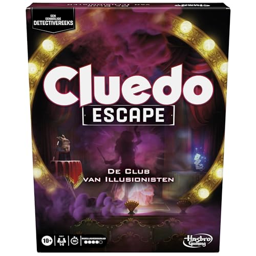 Cluedo Escape: Der Club der Illusionisten, Escaperom- und Detektiv-Brettspiel - Niederländische Version von Hasbro Gaming