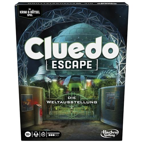 Cluedo Escape: Die Weltausstellung, spannendes Escape Room Spiel für Erwachsene und Jugendliche, Detektiv- und Rätselspiel, Weihnachtsbrettspiel für spannende Abende mit der Familie von Hasbro