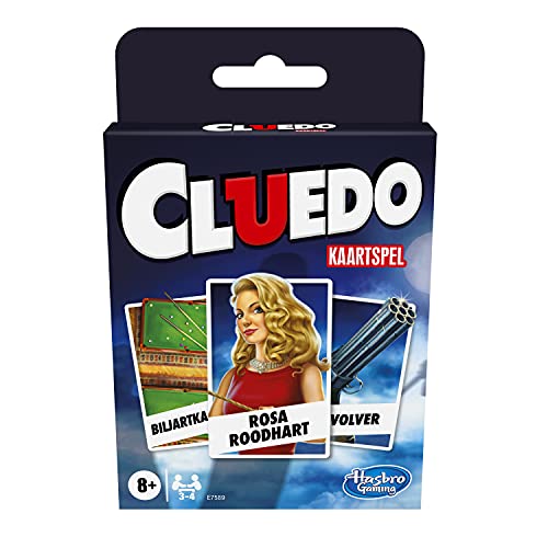 Cluedo Kartenspiel für Kinder ab 8 Jahren, Strategiespiel für 3-4 Spieler von Hasbro Gaming