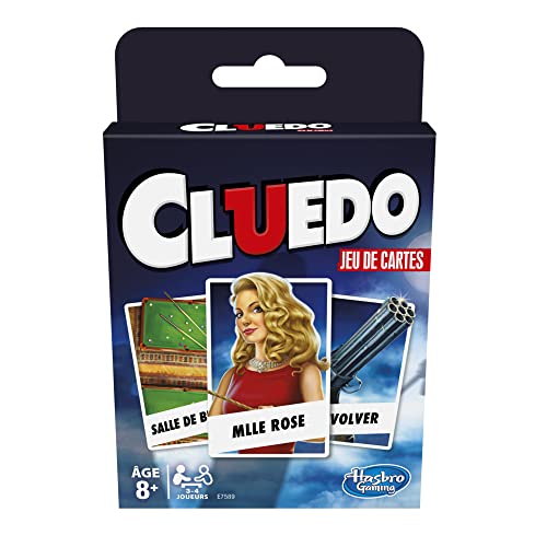 Cluedo im Kartenspiel – Gesellschaftsspiel – französische Version von Hasbro Gaming