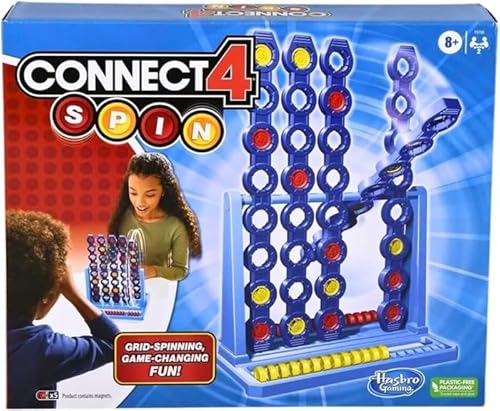 Connect 4 Spin Spiel mit drehendem 4 gewinnt-Raster für 2 Spieler, Strategispiel für Familien und Kinder ab 8 Jahren - Deutsche Fassung Connect 4 Spin Spiel mit drehendem 4 gewinnt-Raster für 2 Spieler, Strategispiel für Familien und Kinder ab 8 Jahren - Deutsche Fassung von Hasbro Gaming