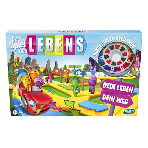 Hasbro Das Spiel des Lebens, Brettspiel für die ganze Familie für 2 – 4 Spieler, für Kinder ab 8 Jahren, enthält Bunte Stifte von Hasbro Gaming