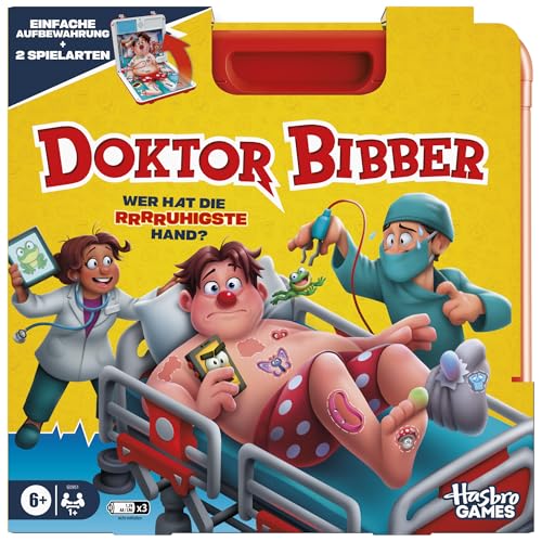 Doktor Bibber elektronisches Brettspiel in Einer Tragebox - Deutsche Fassung von Hasbro Gaming