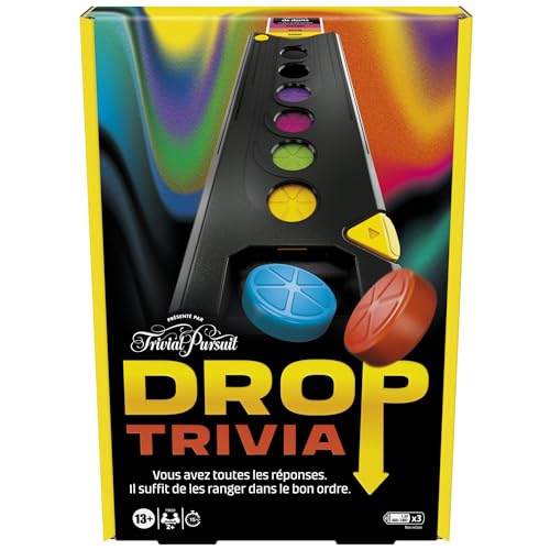 Drop Trivia, Elektronisches Gruppenspiel, inspiriert von Trivial Pursuit – französische Version von Hasbro Gaming