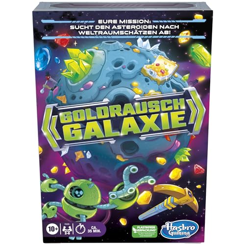 Goldrausch Galaxie, Strategie-Kartenspiel für Familien, Kinder, Jugendliche und Erwachsene, für 2–6 Spieler von Hasbro Gaming