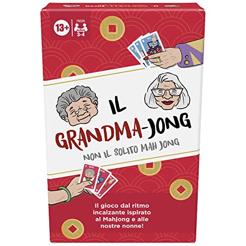 Hasbro Gaming Der Grandma-Jong, EIN aufregendes Kartenspiel für 3 bis 4 Spieler, inspiriert von Mahjong und 2 Omas, Familienspiel, lustiges Partyspiel, ab 13 Jahren von Hasbro Gaming