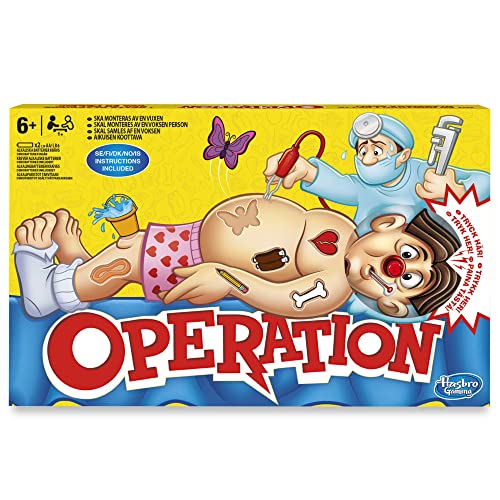 Hasbro Gaming Klassisches Spiel Operation (Nordic Pack) von Hasbro Gaming