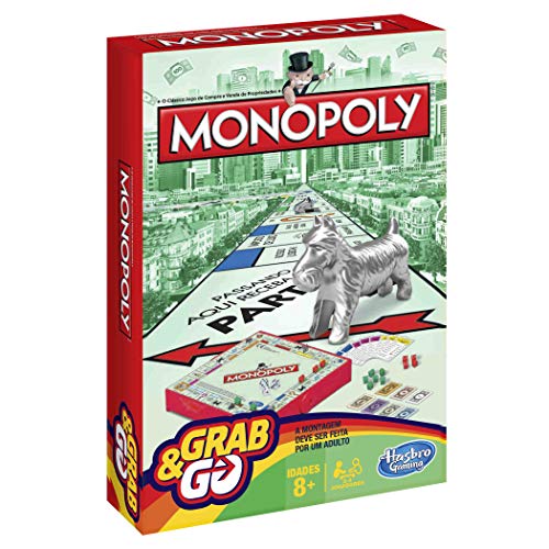 Hasbro Gaming Monopoly Monopoly Reiseversion - portugiesische Version bunt von Hasbro Gaming