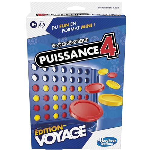 Hasbro Gaming Leistung 4 Reise-Edition, tragbares Spiel für 2 Spieler, Reisespiel von Hasbro Gaming