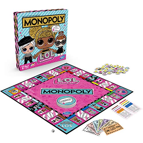 Hasbro Monopoly E7572100 Monopoly Spiel: L.O.L. Surprise Brettspiel für Kinder ab 8 Jahren von Hasbro Gaming