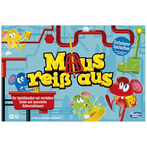 Maus reiß aus Kinder-Brettspiel, Kinderspiel für 2 – 4 Spieler - Deutsche Fassung von Hasbro Gaming