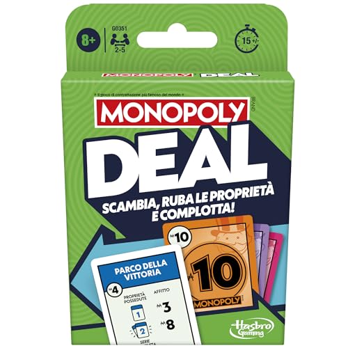 Monopoly Deal Kartenspiel – italienische Version von Hasbro Gaming