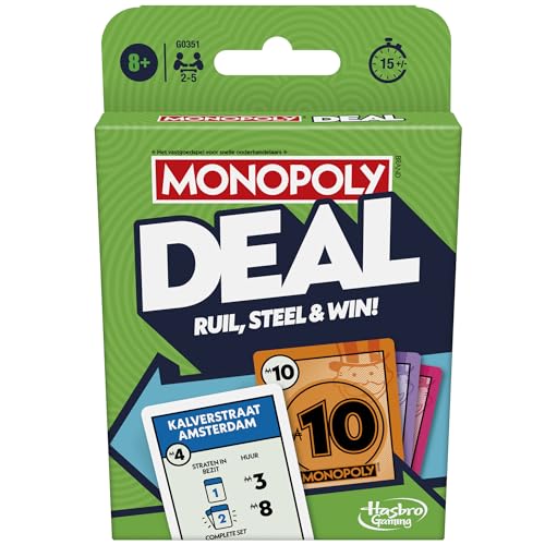 Monopoly Deal Kartenspiel, Niederländische Version von Hasbro Gaming