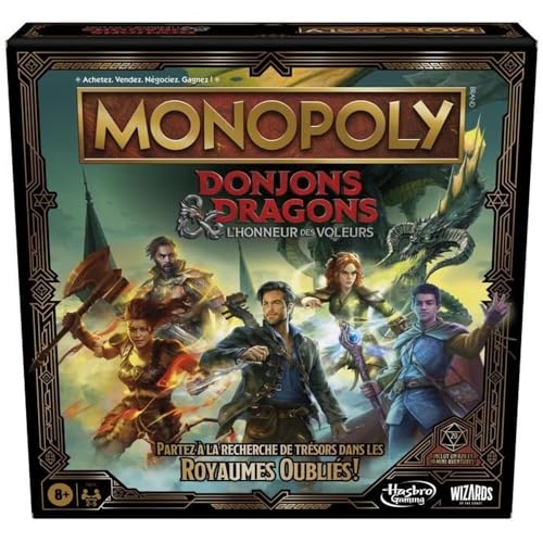 Monopoly Dungeons & Dragons: Honour Among Thieves Game, inspiriert von The Film, D&D Board Game für 2-5 Spieler von Hasbro Gaming