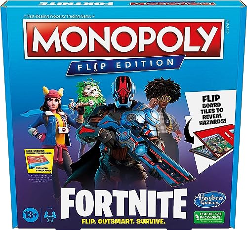 Monopoly Flip Edition: Fortnite, Monopoly, inspiriert vom Videospiel Fortnite, Brettspiele für Erwachsene und Jugendliche Monopoly Flip Edition: Fortnite, Monopoly, inspiriert vom Videospiel Fortnite, Brettspiele für Erwachsene und Jugendliche von Hasbro Gaming