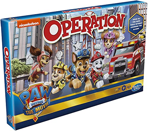 Operation Game: Paw Patrol The Movie Edition Board Game for Kids Ages 6 and Up, Nickelodeon Paw Patrol Game for 1 or More Players von Hasbro Gaming