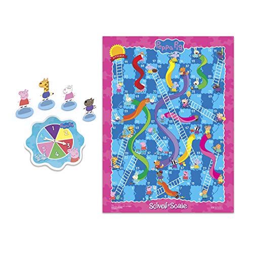 Ri-Ra Rutschpartie Peppa Wutz Edition Brettspiel für Kinder ab 3 Jahren, für 2 – 4 Spieler von Hasbro Gaming