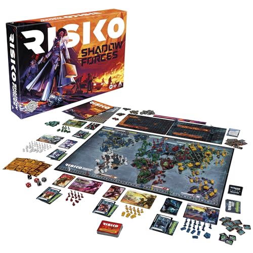 Risiko Shadow Forces, Legacy Brettspiel für Erwachsene und Familien, Spiel ab 13 Jahren für 3 − 5 Spieler, Avalon Hill von Hasbro