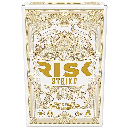 Risk Strike Karten ab 10 Jahren und Würfelspiel, Schnellspiel-Strategie-Kartenspiel für 2-5 Spieler, 20 Min. Durchschnitt, Familienspiele, Partyspiele Risk Strike Karten ab 10 Jahren und Würfelspiel, Schnellspiel-Strategie-Kartenspiel für 2-5 Spieler, 20 Min. Durchschnitt, Familienspiele, Partyspiele von Hasbro Gaming