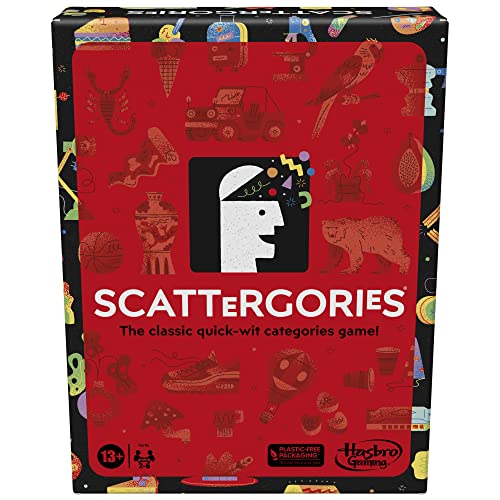 Scattergories Klassisches Spiel, Partyspiel f r Erwachsene und Jugendliche ab 13 Jahren, Brettspiel f r 2+ Spieler von Hasbro Gaming