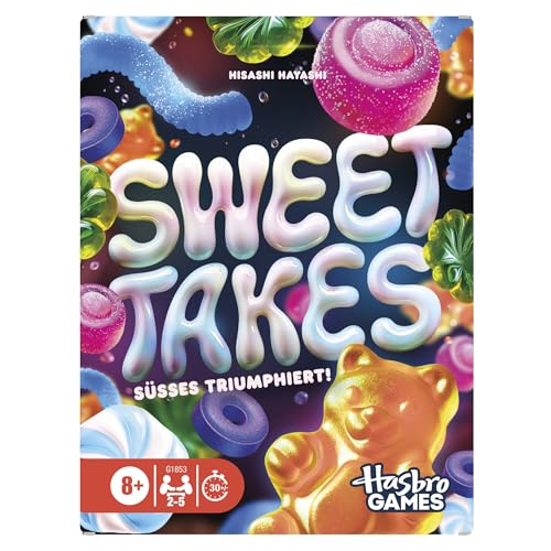 Hasbro Gaming Sweet Takes Kartenspiel - Deutsche Fassung, Kartenspiel für Kinder ab 8 Jahren und die ganze Familie, Cooles Partyspiel - einfach erklärt und schnell gespielt, für 2 bis 5 Spieler Hasbro Gaming Sweet Takes Kartenspiel - Deutsche Fassung, Kartenspiel für Kinder ab 8 Jahren und die ganze Familie, Cooles Partyspiel - einfach erklärt und schnell gespielt, für 2 bis 5 Spieler von Hasbro Gaming