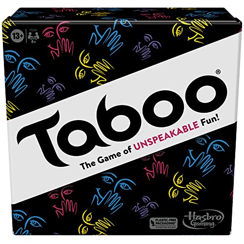 Taboo Klassisches Spiel, Party-Wort-Ratespiel f r Erwachsene und Jugendliche, Brettspiel f r 4+ Spieler ab 13 Jahren von Hasbro Gaming