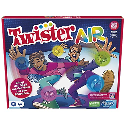Twister Hasbro Air Spiel, AR App Spiel, Verbindung mit Smart Geräten, Bewegungsspiel, ab 8 Jahren, Deutsche Version von Hasbro Gaming