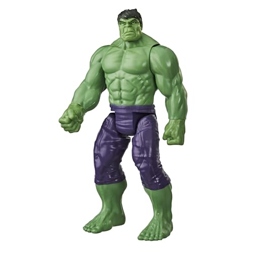 Marvel Avengers Titan Hero Serie Blast Gear Deluxe Hulk Action-Figur, 30 cm großes Spielzeug, Für Kinder ab 4 Jahren, grün von Marvel