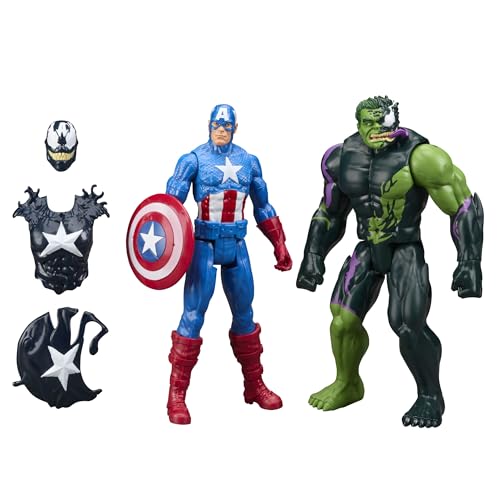 Marvel Avengers VenomVersus Titan Hero Serie venomisierter Captain America & venomisierter Hulk Action-Figuren Marvel Avengers VenomVersus Titan Hero Serie venomisierter Captain America & venomisierter Hulk Action-Figuren von Hasbro Marvel
