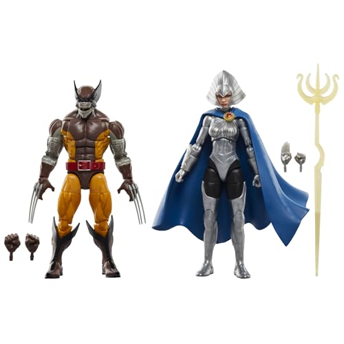 Marvel Legends Series – Wolverno und Lilandra Neramani – 50. Jahrestag – Doppelpack Sammelfiguren im Maßstab 15 cm von Marvel