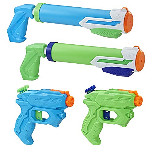 Hasbro Super Soaker Floodtastic 4er-Pack, Wasserpistole von Hasbro