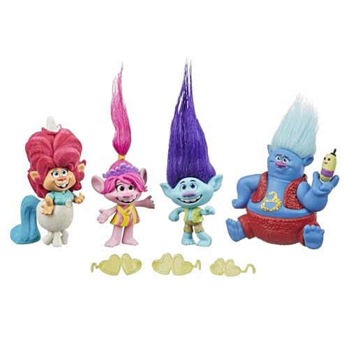 DREAMWORKS TROLLS Hasbro Lonesome Flats Tour Pack, 5 kleine Figuren, inspiriert durch den Film Trolls World Tour, Spielzeug für Kinder ab 4 Jahren von DREAMWORKS TROLLS