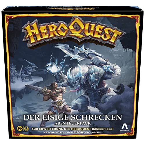 Hasbro Avalon Hill HeroQuest Der eisige Schrecken Abenteuerpack, ab 14 Jahren, HeroQuest Basisspiel erforderlich, Multi von Avalon Hill