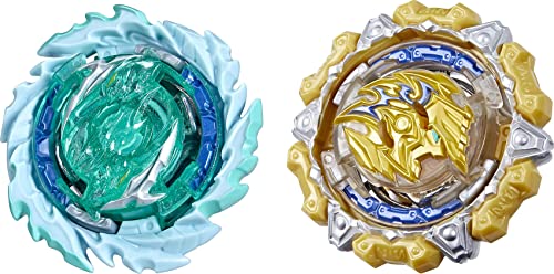 Beyblade Burst QuadDrive Magma Roktavor R7 und Gilded Balderov B7 Doppelpack − Battle Kreisel von Hasbro