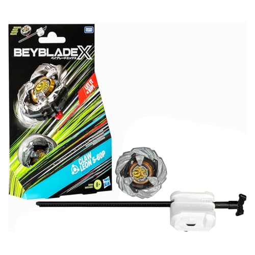 Beyblade X Claw Leon 5-60P Starter Pack Kreisel und Starter, mit X-Celerator-System, mit 2 Klicks zusammenbauen und in der Arena kämpfen von Hasbro