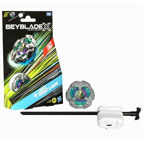 Beyblade X Lance Knight 4-80HN Starter Pack Kreisel und Starter, Abwehr-Typ mit X-Celerator, mit 2 Klicks zusammenbauen und in der Arena kämpfen, für Kinder ab 8 Jahren von Hasbro