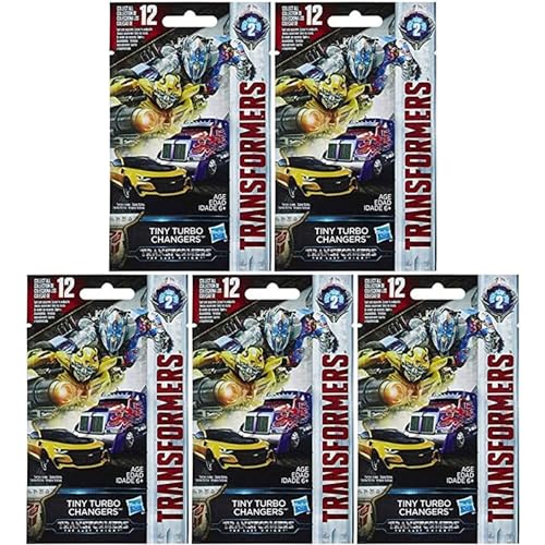 Blindbeutel/Kapsel-Sets für Jungen, perfekt für Gastgeschenke – (5X Transformers Tiny Turbo Changers Serie 2) von Hasbro