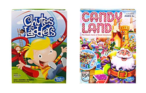 Hasbro Chutes & Ladders + Candy Land Bundle – Brettspiel für Kinder ab 3 Jahren von Hasbro